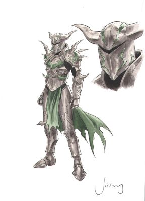 Jeremy | Illustration couleur de Vanea en armure , personnage de VESPER par JEREMY | Galerie Napoléon