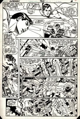 Alex Saviuk, Kurt Schaffenberger | Superboy #47 P 6 (Superboy in Every Panel, Sunburst Also! Schaffenberger Inks) 1983 | Romitaman