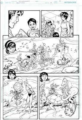 Tom Grummett | Aquaman #14 P 5 (Aquaman, Mera, Aqualad!) 2004 | Romitaman