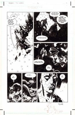 HELLBOY CONQUEROR WORM #2 Page 11 Original Comic Art by MIKE MIGNOLA SIGNED | eBay US