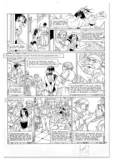 Arnoux | Sophaletta - Encre de chine pour la planche 37 de l’album... | Coutau Bégarie