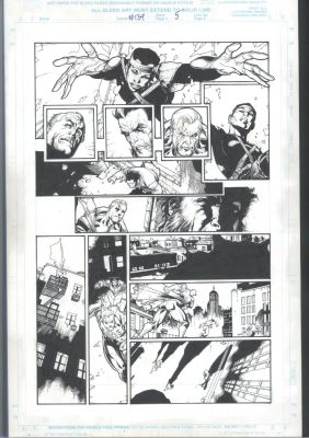 Leinil Yu Dexter Vines | Superb Leinil Yu Wolverine Page - Wolverine in Battle Action Issue Wolverine # 139 Page 5 | Koch Comic Art