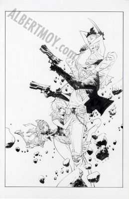 Jae Lee | Sharkey Vs Space Bandits Issue 4 Page Cover | Albert Moy