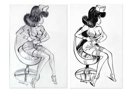 Walthéry | Ensemble de 2 illustrations réalisées pour une s… | Banque Dessinée