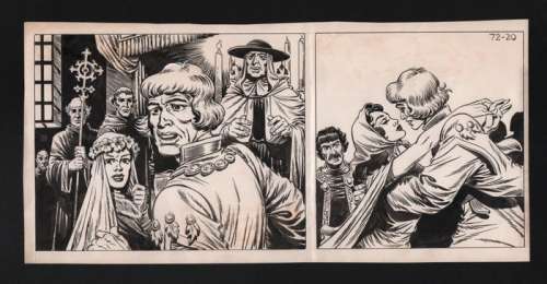Wijn, Piet - Original art - Strip 72-20 - Aram V20 - (1950s) | Catawiki