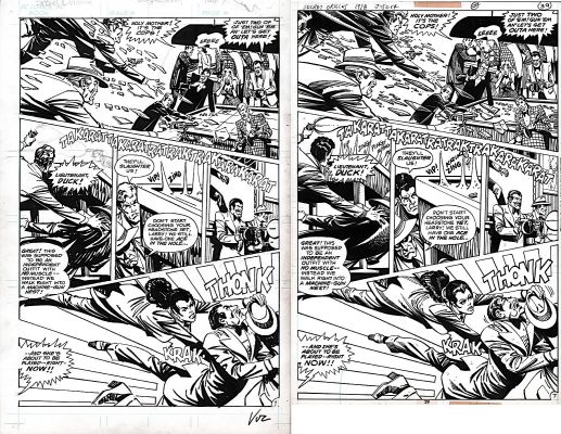 Mike Vosburg Terry Austin | Vosburg, Mike - Dc Special Series #10 Secret Origins Both Pgs 7, Black Canary Story 1978 | Cool Lines Art