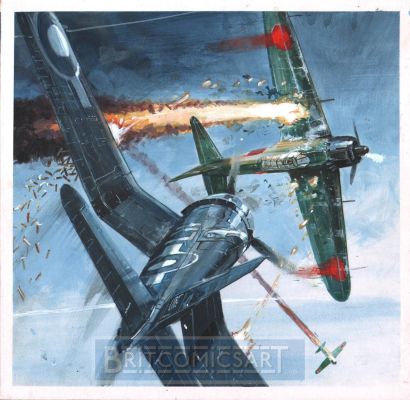 Keith Burns | Commando Cover 5607 of Corsair Vs Zero Issue 5607 Page 0 | BritComicsArt