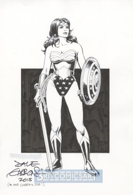 Dave Gibbons | Wonder Woman Pin Up By Dave Gibbons | BritComicsArt