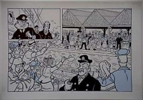 Morjaeu, Luc - Originele halve pagina (stroken 17 t/m 18 - plaat 5 A) - Suske en Wiske - Sterrenrood - (2014) 