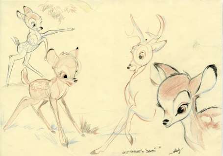 Albers, Henk - Original illustration - Bambi - Disney | Catawiki