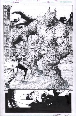 Danny Miki, Greg Capullo - Batman #42 P.10 - Batman Golem - Signed - 2015