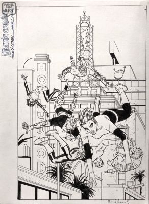 Mike Allred | X Statix 7 Cover | Panel Page Art