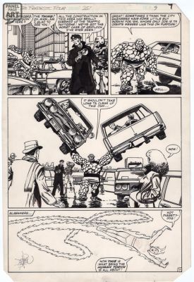 John Byrne | Fantastic Four 251 Page 7 | Panel Page Art