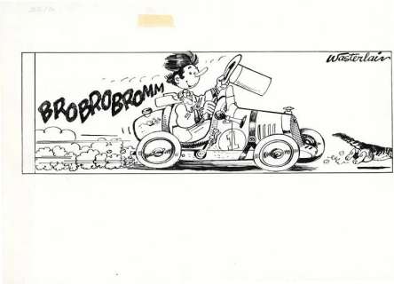 Wasterlain. Illustration à l’encre de Chine | BDEnchères