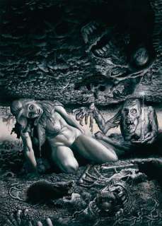 Richard Corben signed original cover art for Death Rattle V2 #1. | Profiles in History