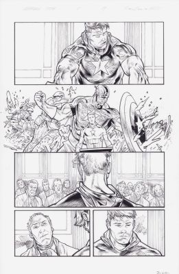 Jay Leisten | Marvel 1776 #5 - Captain America Speech W/ Flashback Issue 5 Page 19 | Anthony’s Comic Book Art