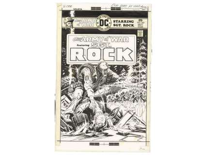 1975 Our Army At War #285 Cover Art Joe Kubert | Weiss Auctions