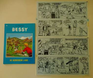 Bessy 29 - Album met originele pagina (p. 18) - De gebroken lans - sc - 1e druk heruitgave - (2011) | Catawiki