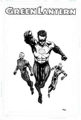 David Finch | Green Lantern Movie Merchandising & Poster Art (Published on Sneakers, T-Shirts & Poster!) 2009-2010 | Romitaman