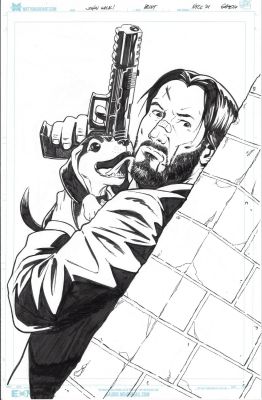 Matt Gaudio | John Wick Print Original | Splash Page