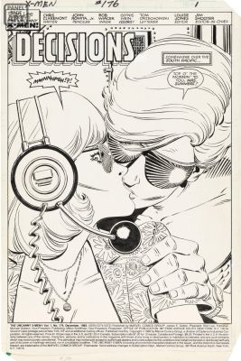 John Romita Jr | X-Men 176 Page 1 Splash | Panel Page Art