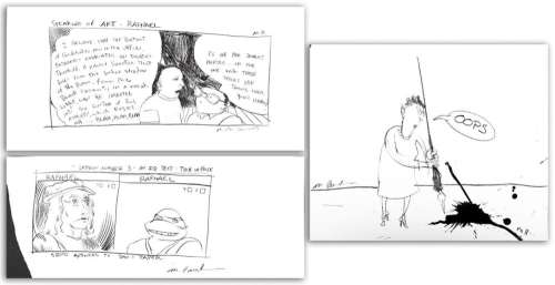 Michael Paraskevas Comic Strips Pencil & Ink, 3 | misc / divers