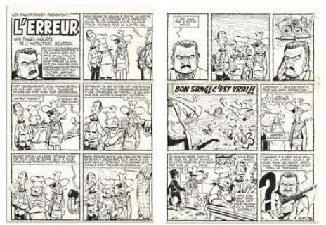 Gotlib | MARCEL GOTLIB Inédits, Dargaud 2004 L’Erreur, double... | Daniel Maghen Enchères