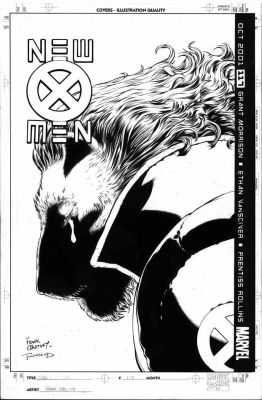 Frank Quitely - Quitely, Frank / Townsend - Grant Morrison New X-Men #117 Cover; Beast Makes Astonishing Discovery 2001