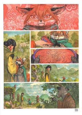 Henrichon Niko | Planche originale 12 de Fang du Tome 2 -A la poursuite d’Aldafaor- | Galerie Napoléon