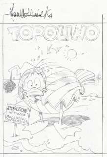 Molinari, Lara - Preparatory draft for the cover of Topolino Libretto (2004) | Catawiki