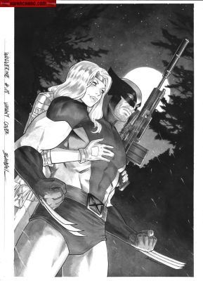 Michele Bandini | Covers / Pinups Issue Wolverine # 18 Page Cover | Kwan Chang