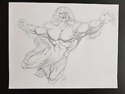 Christopher Ivy - Original Art Pencil Sketch - Sasquatch (Alpha Flight) - (2007) 