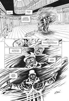Laci | Planche originale 44 du tome 1 de Sherlock Holmes & Le Nécromicum | Galerie Napoléon