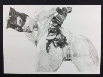 J. Misioteu - CatWoman in action - 1 Dessin(s) original | Catawiki