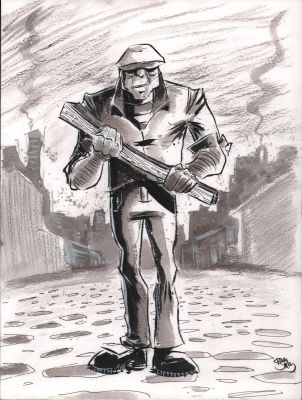 Shawn Daley | The Goon Ink & Wash Commission - Signed | Anthony’s Comic Book Art
