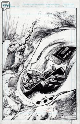Whilce Portacio | Superman Batman 58 Cover | Panel Page Art