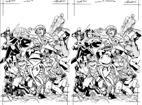 Nick Bradshaw | The Muppets Take the Marvel Universe #1, 2 Cover Set! (9 Great Marvel Heroes with 4 Great Muppets!) | Romitaman