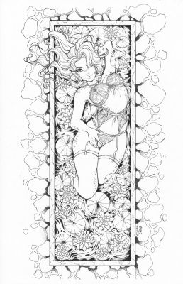 Juan Castro | Crypt Cuties Issue 03 Page Cover (Naughty) | ComiConArt