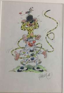 Batem (Collin, Luc) - Dessin original - Marsupilami avec Noé - (2016) | Catawiki