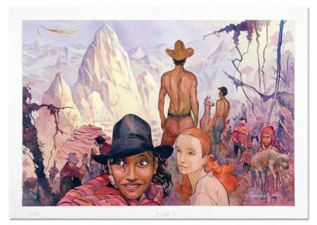 Lepage (Emmanuel) | LEPAGE LES VOYAGES D’ANNA. Mine de plomb, encre de Chine, encres de co | Coutau Bégarie