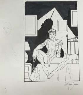 Scott James SD 132 Original Art Risque Splash Page | misc / divers