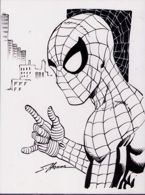 Scott Hanna | Spider-Man Detailed Ink Art Commission - Signed | Anthony’s Comic Book Art