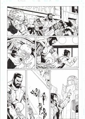 Paul Davidson – X-Force – 42p9 – Colossus Wolverine Domino Beast Sage | Berserker Art