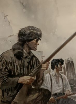 Grella Paolo | Couverture Originale L’Epopée de la Franc-Maçonnerie Les frères d’ALAMO | Galerie Napoléon