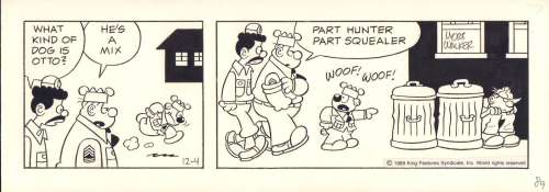 Mort Walker original comic strip Beetle Bailey | Piece of the Past