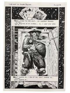 Grateful Dead Comix, Issue 1, Dire Wolf Original Production Comic Storyboard 11" x 16.5" | Los Angeles Estate Auction