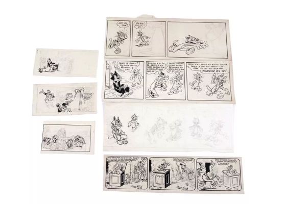 Lot 337 - Original comic strips and sketches by Roy Wilson