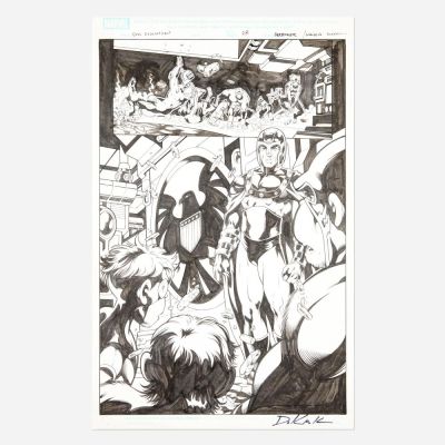 Lot 149 - Adam DeKraker and Walden Wong, Marvel Zombies: Evil Evolution #1 Story Page 28 Original Art (Marvel Comics, 2009) | Landry Pop Auctions