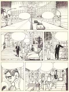 Milo Manara (Né En 1... | Voyage à Tulum Encre de Chine sur papier pour la planche... | Tessier Sarrou