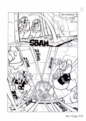 Salvatore Deiana | Tavola originale - Paperi spaziali - Disney | Finarte